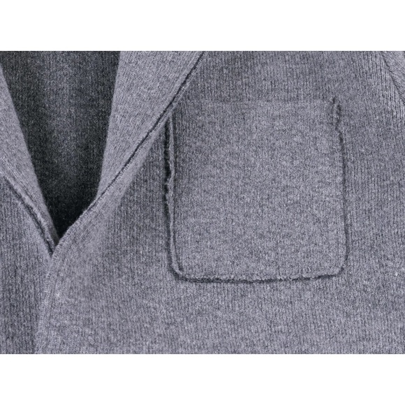 Emozioni Uomo wool blend destructed sweater jacket size M - Picture 4 of 9